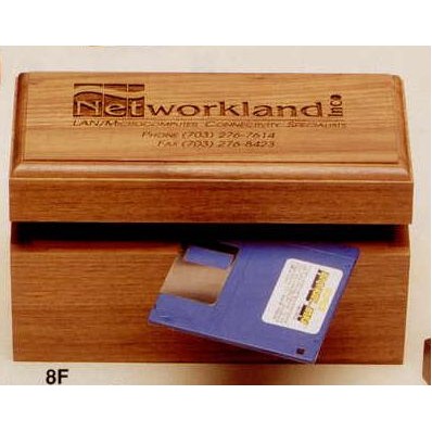 4.3."x4-3/5" Walnut CD Or Disk Box (8g)