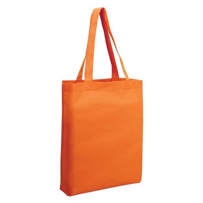 Q-Tees Cotton Bottom Gusset Economical Tote