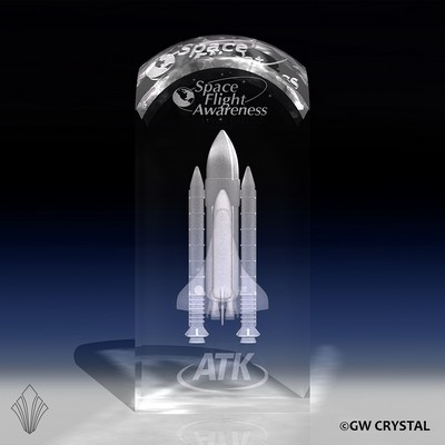 Dome Top Series Crystal Award (3 1/8" x 1 5/8" x 1 5/8")