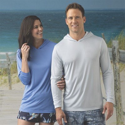 Paragon® Adult Bahama Long Sleeve Performance Hooded Tee Shirt
