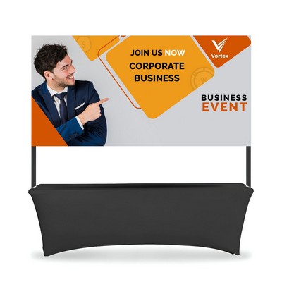 Table Top Banner - Back Wall Display Package, Single Sided (6.07' x 5.41ft)
