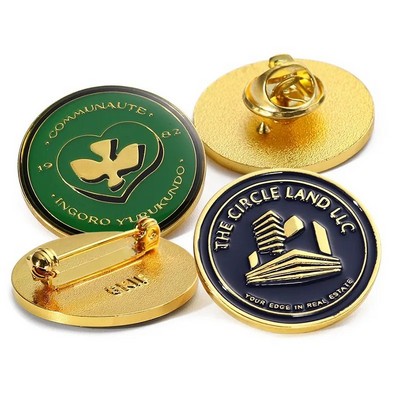 Company Pins 1" Soft Enamel Lapel Pin