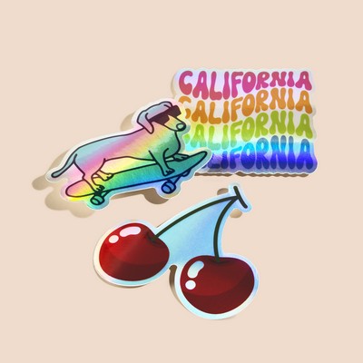 4"x4" Custom Holographic Stickers (High Quantity)