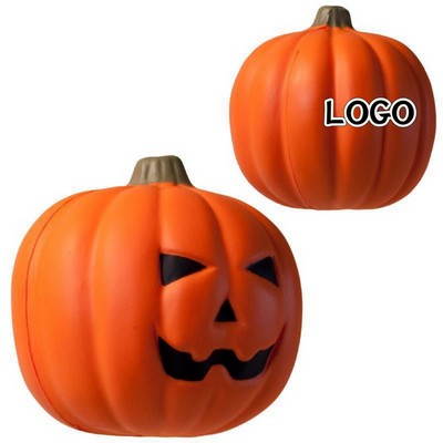 Pumpkin Shaped Stress Reliever Ball