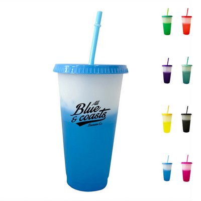 24oz Reusable Color Changing Cup