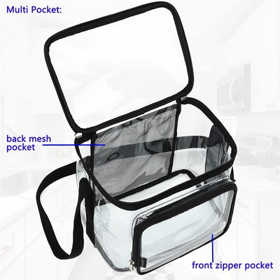 Clear Stadium Tote with Zipper