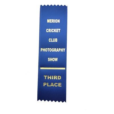 Custom Flat Ribbon w/ Pinked Edge (2"x 7")