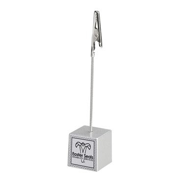 Silver Card/Memo/Picture Holder - Screen Print