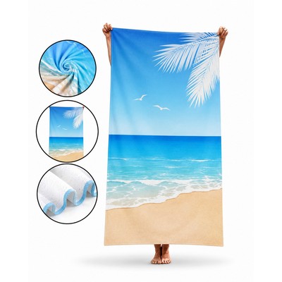 Quick Dry Sublimated Beach Towel