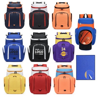 Customized Multicolor Basketball Backpack