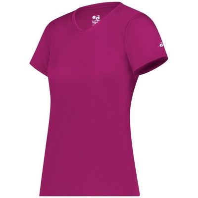 Badger Sport Ladies Ultimate Softlock™ V Neck Tee