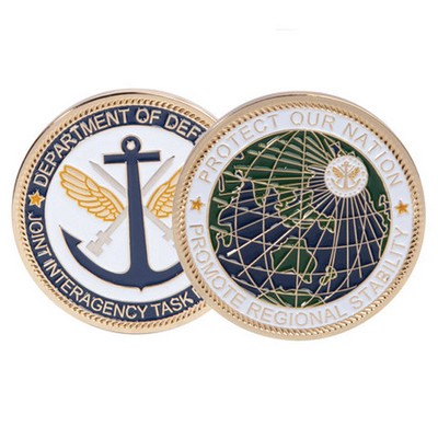 2.25" Challenge Coin - Zinc (4 Colors on Both Sides)