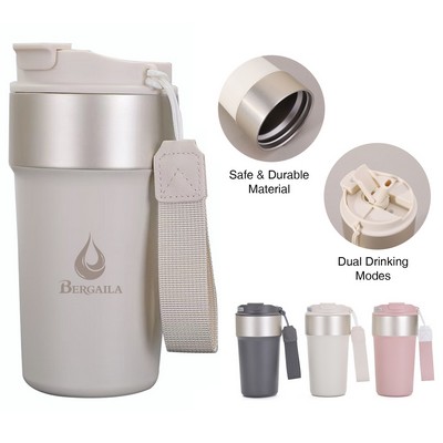 17 Oz Stainless Steel Insulated Coffee Cup (Laser Engraved)