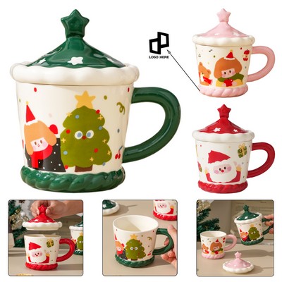 Christmas Novelty Mug W/ Lid