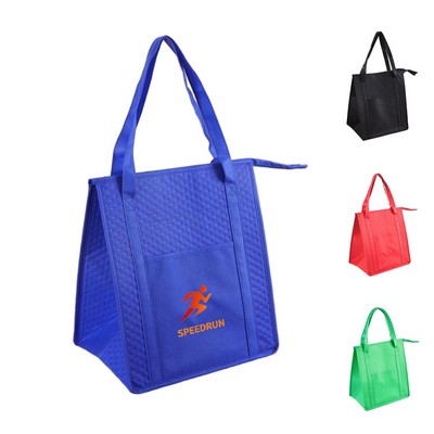 Insulated Non-Woven Grocery Tote Bag - Ocean