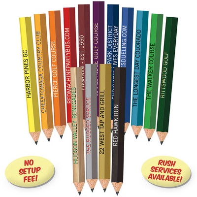 Royal Blue Hexagon Golf Pencils
