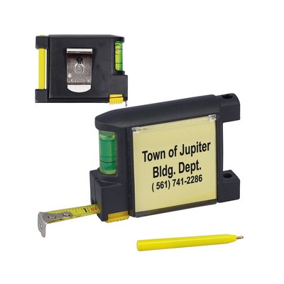 Level Notepad Tape Measure