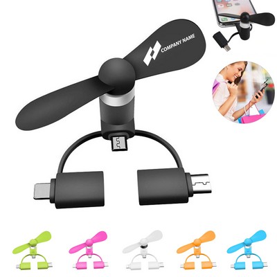 3" 1 Usb Cellphone Fan