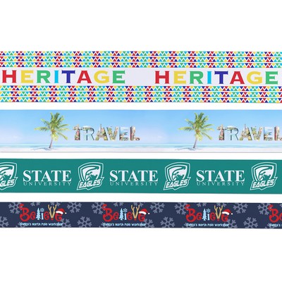 4" Badge Satin Ribbon - 100yd Roll - Sublimation