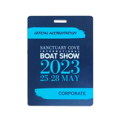 Full-Color PVC Event ID Cards – Double-Sided (5.5" x 4")