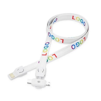 2" 1 Charging Cable Lanyard