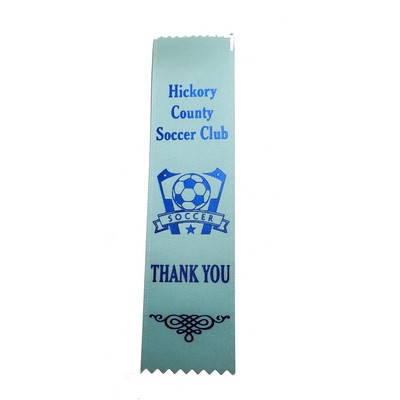 Custom Flat Ribbon w/ Pinked Edge (2"x 8")