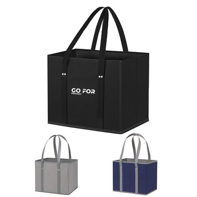 Non-Woven Grocery Collapsible Tote Basket