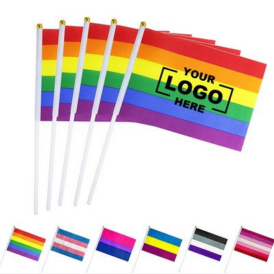 Colorful Flags with Poles