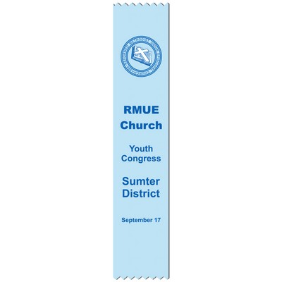 Custom Printed Pinked Top Multicolor Ribbon (2"x10")