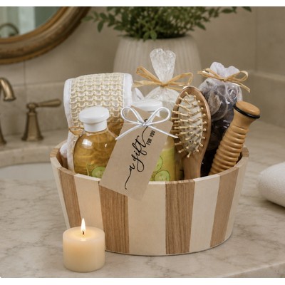 Cucumber Melon Spa Basket