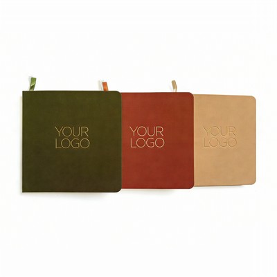5.5" x 5.5" Custom Foil-Embossed Linen Hardcover Notebook