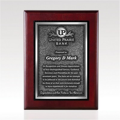 Carina Silver Relief Plaque 9x12