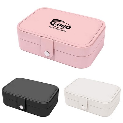 Double-Layer Travel Jewelry Storage Box