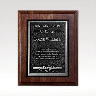 Arrival - Silver Deep Relief Plaque 7x9