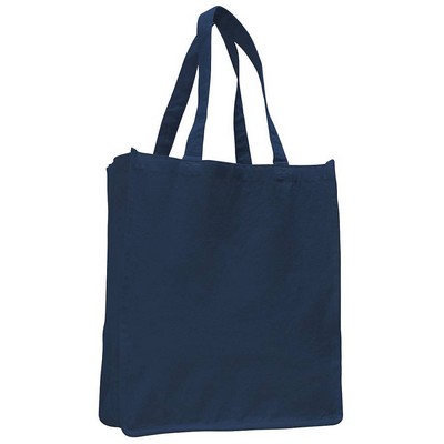 Q-Tees Canvas Gusseted Jumbo Shopper Tote Bag
