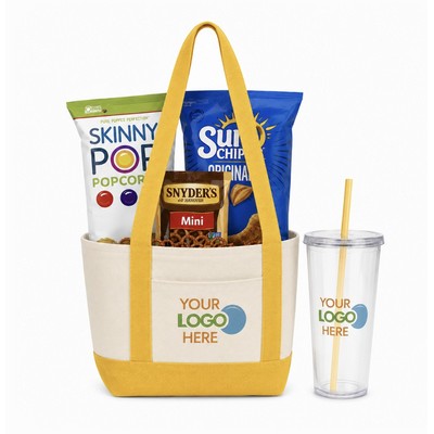 Classic Canvas Boat Tote Snack Gift Set