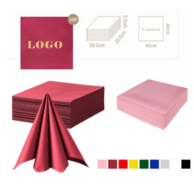 Colored Heavyweight Lint-Free Napkins