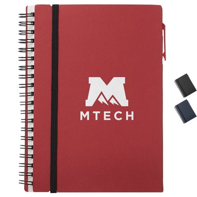 5.5 x 7" Spiral Journal Notebook with Elastic Closure