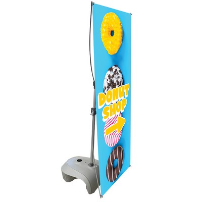 27x67" Zeppy Single Sided Outdoor Banner Stand (Graphic Package)