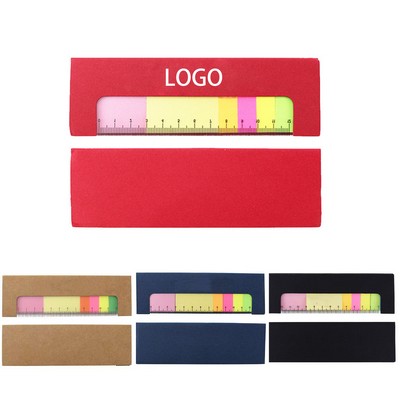 Promotional Gift Creative Ruler Sticky Notes Combo