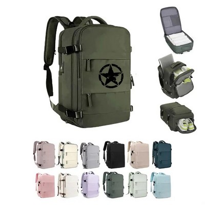 Travel Backpack with Shoe Compartment