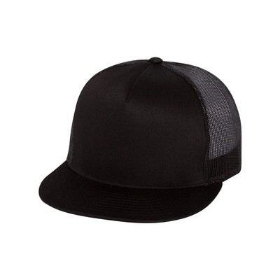 YP Classics® Classic Trucker Snapback Hat w/Flat Bill (Lot of 50)