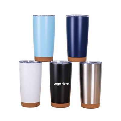 20oz Stainless Steel Tumbler Wuth Cork Base