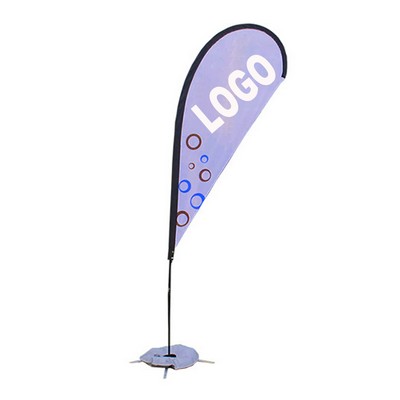 9' Double Sided Printed Teardrop Flag