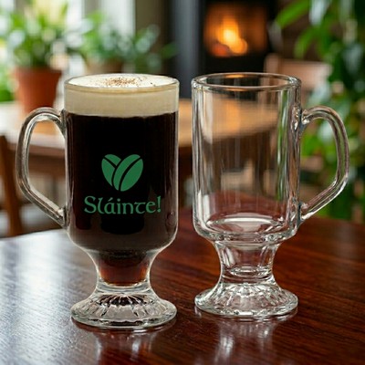 10 oz Glass Irish Coffee Mug (Screen Printed)