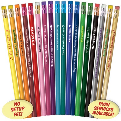 Orange Painted Pencils
