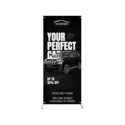 3' x 4.5' Adjustable X Banner Stands Package