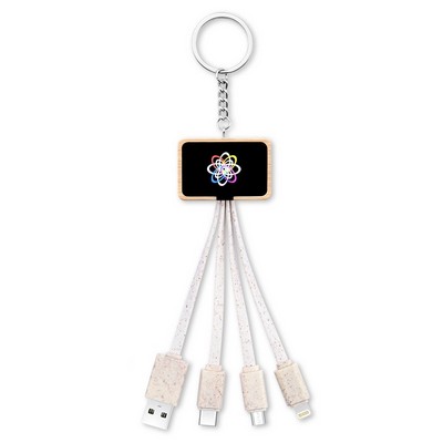 Bamboo 5" 1 Charging Cable w/Lighting LOGO
