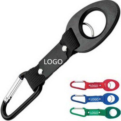 Camouflage Carabiner With Water Bottle Holder