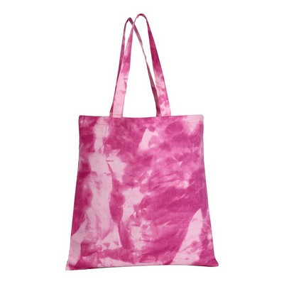 Q-Tees Tie-Dye Canvas Tote Bag